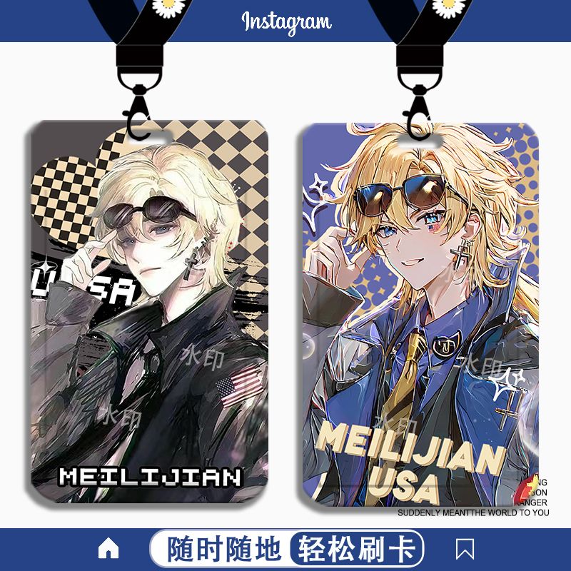 ch国拟五常美利坚同人卡套学生校园卡饭卡工牌公交卡证件套可定制