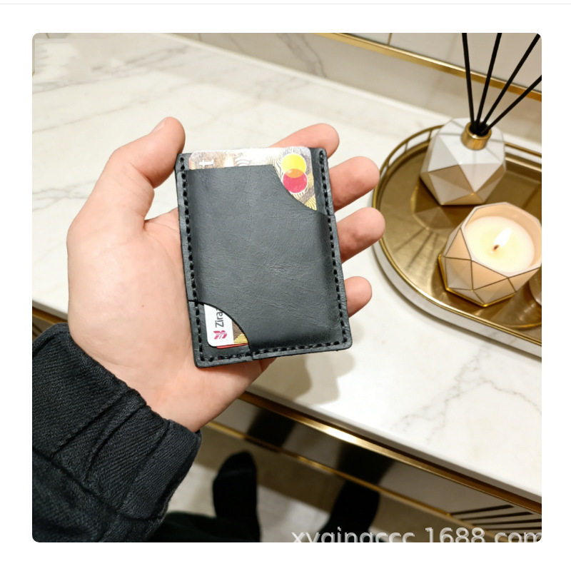 新款复古PU皮零钱包 创意波浪设计卡套 便携多功能银行卡名片皮夹,收纳整理,卡套,淘宝优惠券,粉丝福利购,淘宝优惠卷