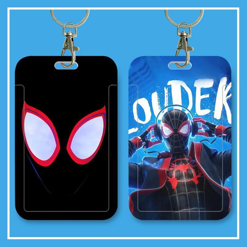 蜘蛛侠纵横学生宇宙卡套迈尔斯学生饭卡公交校园保护套校牌校园卡带挂绳校牌定制工厂牌电梯钥匙扣卡套一体,文具电教/文化用品/商务用品,卡套/证件套,淘宝优惠券,粉丝福利购,淘宝优惠卷