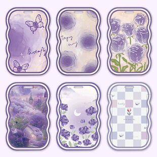 高颜值玫瑰蝴蝶学生闺蜜波浪卡套饭卡校园卡公交卡身份证件保定制