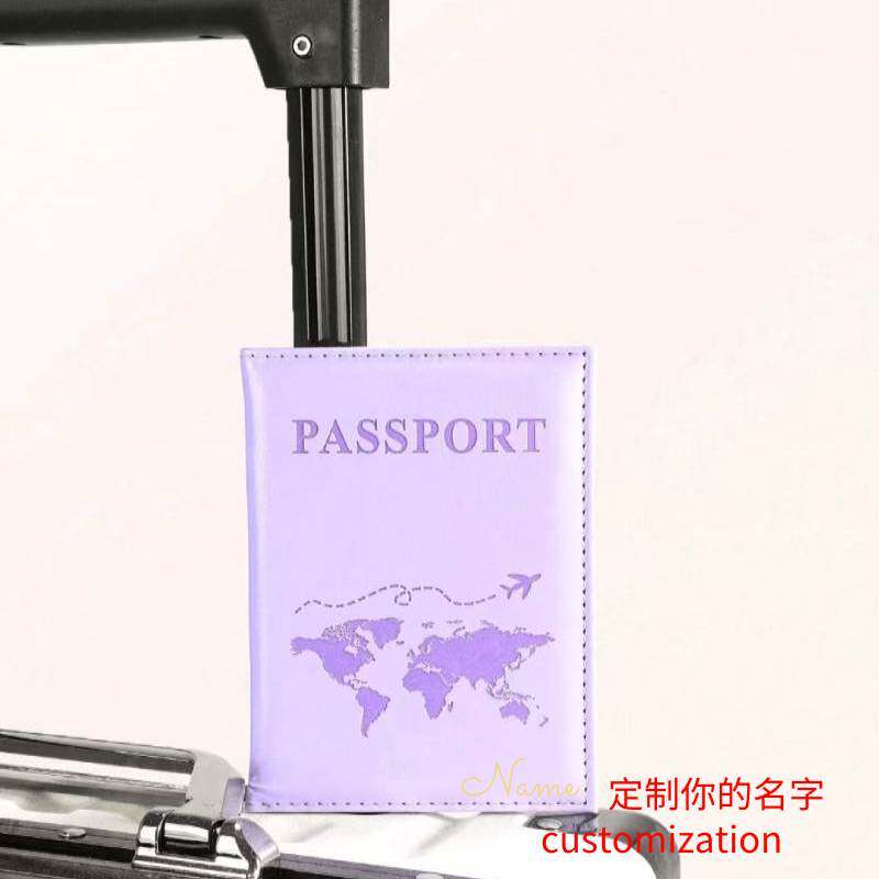 新款pu防磁护照保护套证件现货皮革出国机票收纳多功能旅行定制