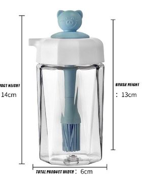 极速Oil Dispenser Bottle 2 In 1 Wide Opening CQondimnt Conta