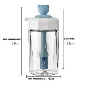 极速Oil Dispenser Bottle 2 In 1 Wide Opening CQondimnt Conta