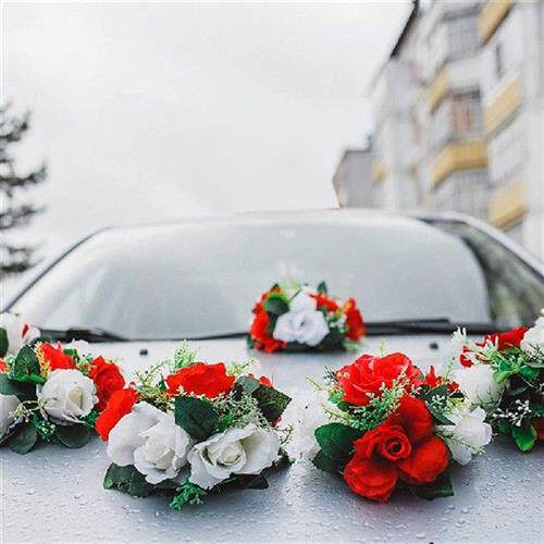 极速4Pcs Flforal Foam Cage Flower Holder with Floral Foam an