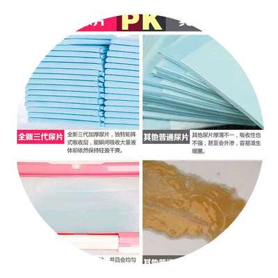 极速Cat urinary mat dog urine pad pFlus urine wet large diap