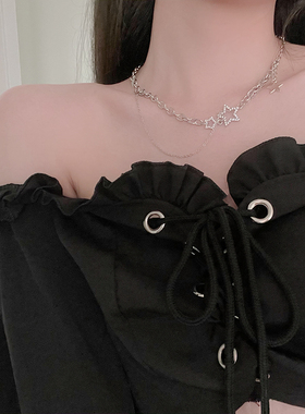 极速FANTAI五角星项链女锁骨2021年新款百N搭不掉色简约设计感毛