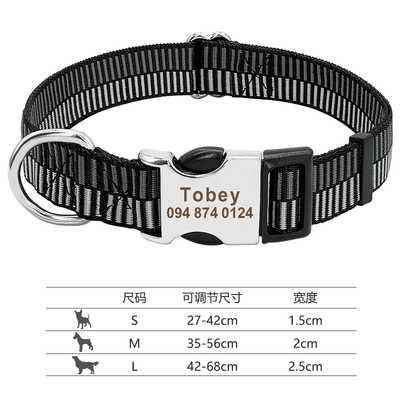 极速dogb collar name id pet tags puppy cat nameplate id coll