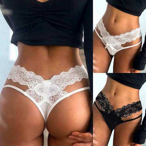 极速Sexy Women&ampamp#3s9s Hollow Out GString Thongs Mesh Th