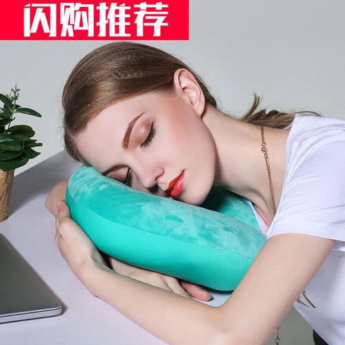 新品适用于U型枕泡沫微粒子U型颈枕纯F色U形护颈枕头汽车旅行颈枕