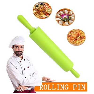 极速Non-stick Silicone Rolling Pin Fondant Dough Roller. 2 S