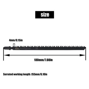 极速5pcs High Jig 180mm StUeel T744D Blades Jigsaw Carbon