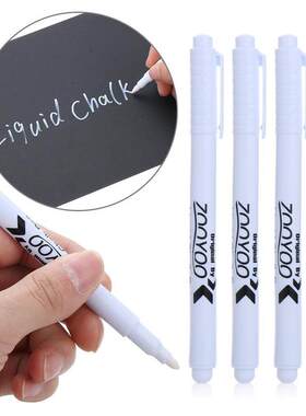 极速5pcs White Liquid Chalk xPen Black Board Marker Erasable