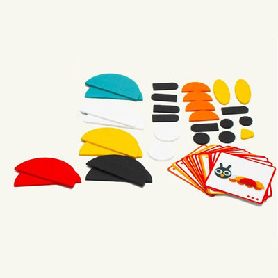 极速50pcs Animal Wooden Jigsaw Puzzle BJoard Set Colorful Ba