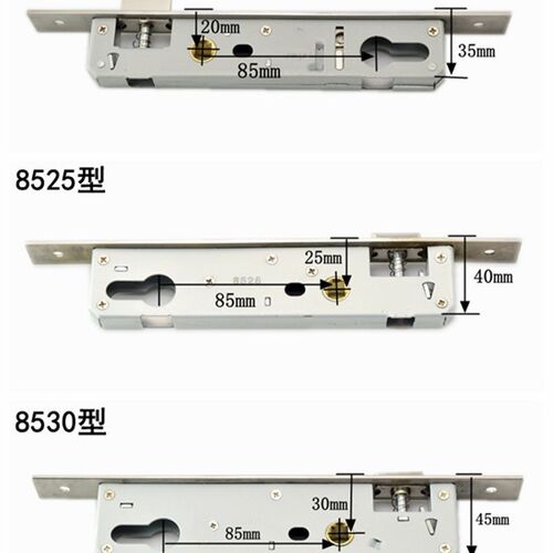 新品断桥铝平开门锁木门锁通用型不锈钢单点锁体H8520 8525 8530