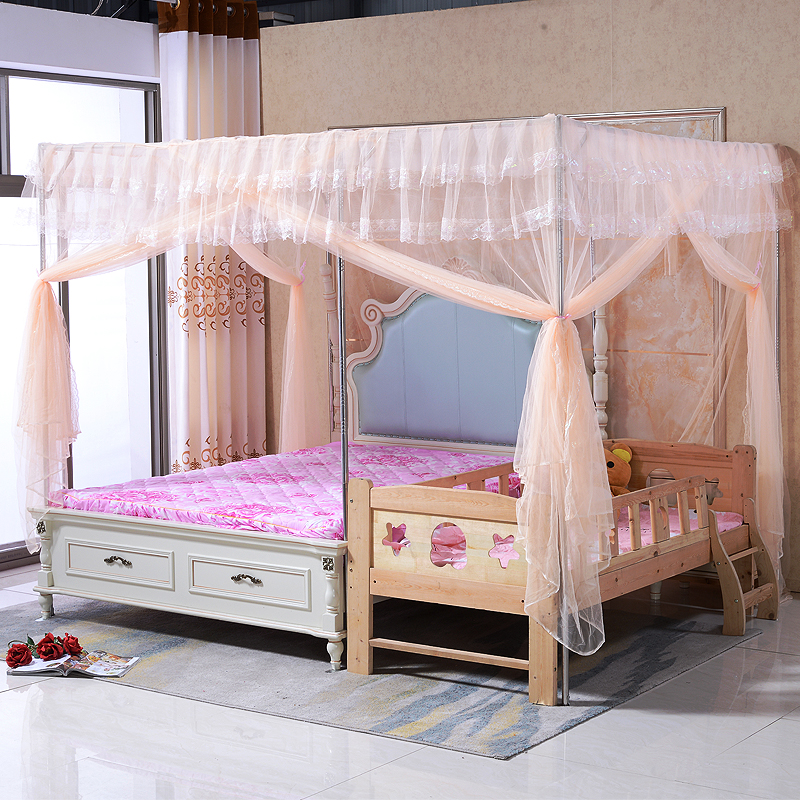 极速定做蚊帐特殊尺寸拼r接床超大小号3米2.8订制母子合并加宽榻