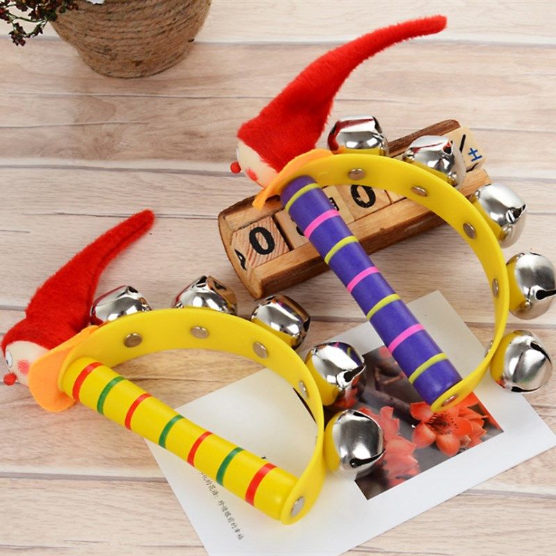 极速2 PCS 2018 New Arrival Wooden DShaking Handbell Rattle S
