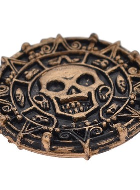 极速Lychee 10pcs Plastic Pirate Coins Decorative TNon-curren