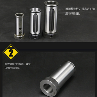 D40 极速减径套 D32 D25 数控车床k内孔导套内孔刀U钻变径套D20