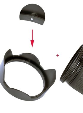 极速WTIANYA Beakd lock Reversible Lens Hood Twist 52mm 58mm
