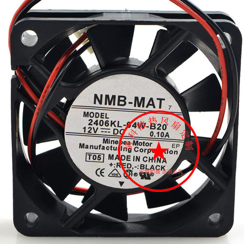 新品NMB 6CM 6厘米 2406KLu-04W-B20 6015 12V 0.10A cpu静音 散
