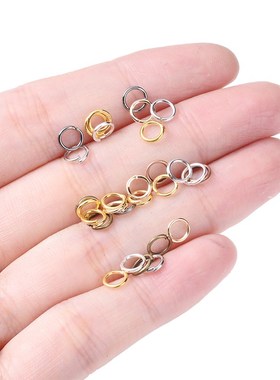 极速200pcs/lot 3 4 5 6 7 8 9 10mm Jump Rings SQplit Rings Co
