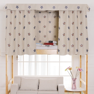 极速大学生宿f舍床帘下铺 寝室上铺遮光布帘子 透气神器小碎花床