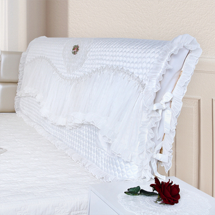 极速全包床头罩布艺n刺绣软包床头套多用皮床保护套加厚防尘罩通