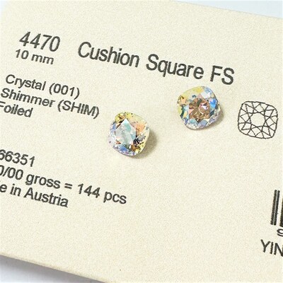 极速花式石 4470肥方 10MM 001SHIM闪烁白 美甲钻DVIY华子穿戴甲