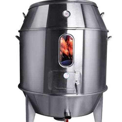 新品木炭90型双层80m商用烤鸭炉带视GE窗叉烧吊炉烧腊鸡鹅羊排不