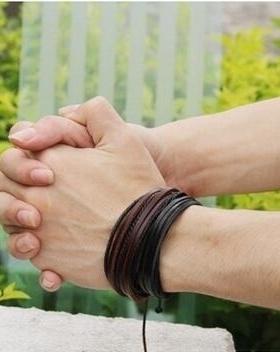 极速Delysia Kiing Leisure Fashion Mens Hand-woven Multilaye