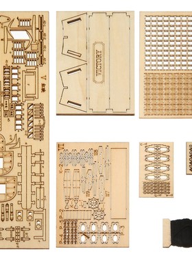 极速1 Set DIY Handmade Assembly ShipG Wooden Sailing Boat Mo