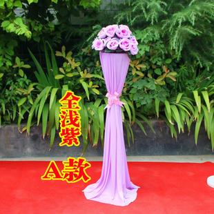 极速新款路e引迎宾绢花引路开业花篮花架子注水路引花柱婚庆柱拱
