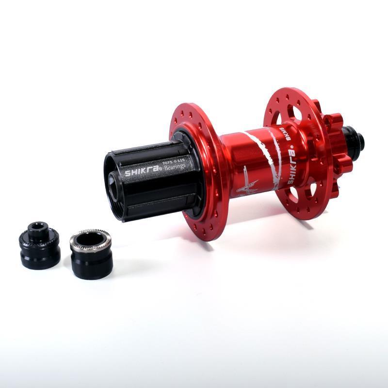 极速自行车花鼓快拆9mm桶轴15mxm转换座登山车10mm转12轮组142mm
