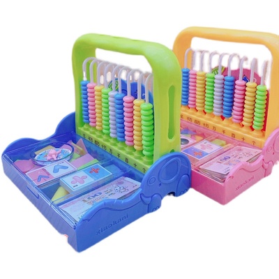 极速一二年级多功能学具盒5行9行计数器小学生数学用W算数架教具