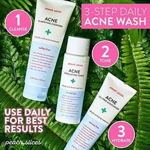 新品Peach Slices  Acne ClarifyingE Cleanser  Deep Cleans &