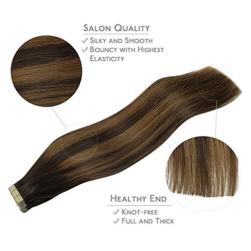 新品WENNALIFE Tape in Hair Exxtensions Human Hair  20pcs 50g