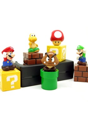 极速5pcs/set Super Marios Action Figure Luigi Yoshi MoZdel D