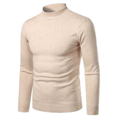 极速Men cHigh Neck Turtleneck Cashmere Knitwear Autumn Winte