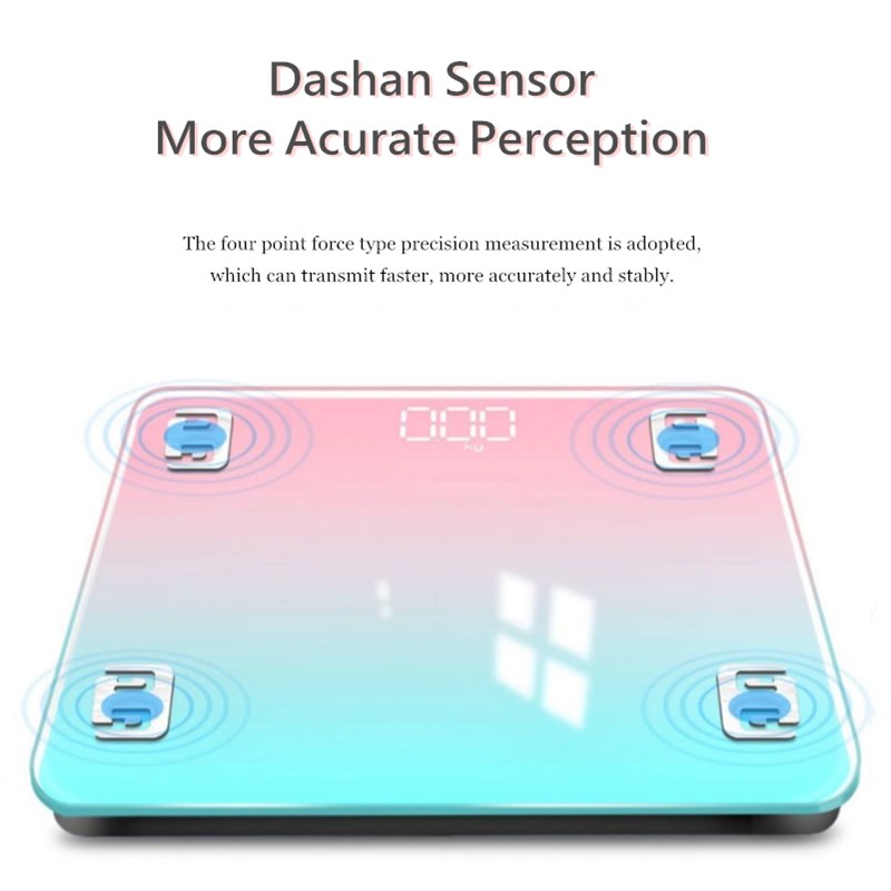 极速180KG Gradients Pink Color BathroHom Scales Floor Digita