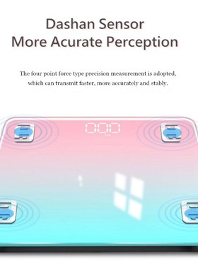 极速180KG Gradients Pink Color BathroHom Scales Floor Digita