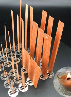 极速100pcs Wooden Wicks DIY Handmade Candle Jar MakWing Cand