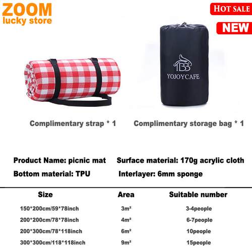 新品Outdoor damp prooqf picnic mat camping Tent Picnic Blank