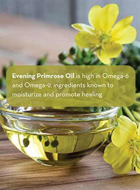 新品Evening Primrose Oil - Liquid  noGt Capsules - for Face