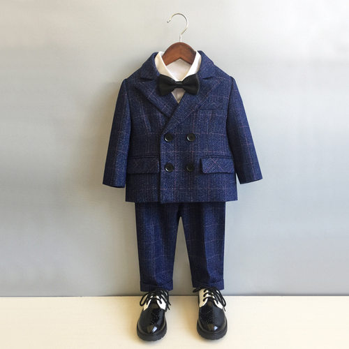 极速NEXT VRT儿童西装套装春秋花童婚礼服外套S英伦表演服宝宝周