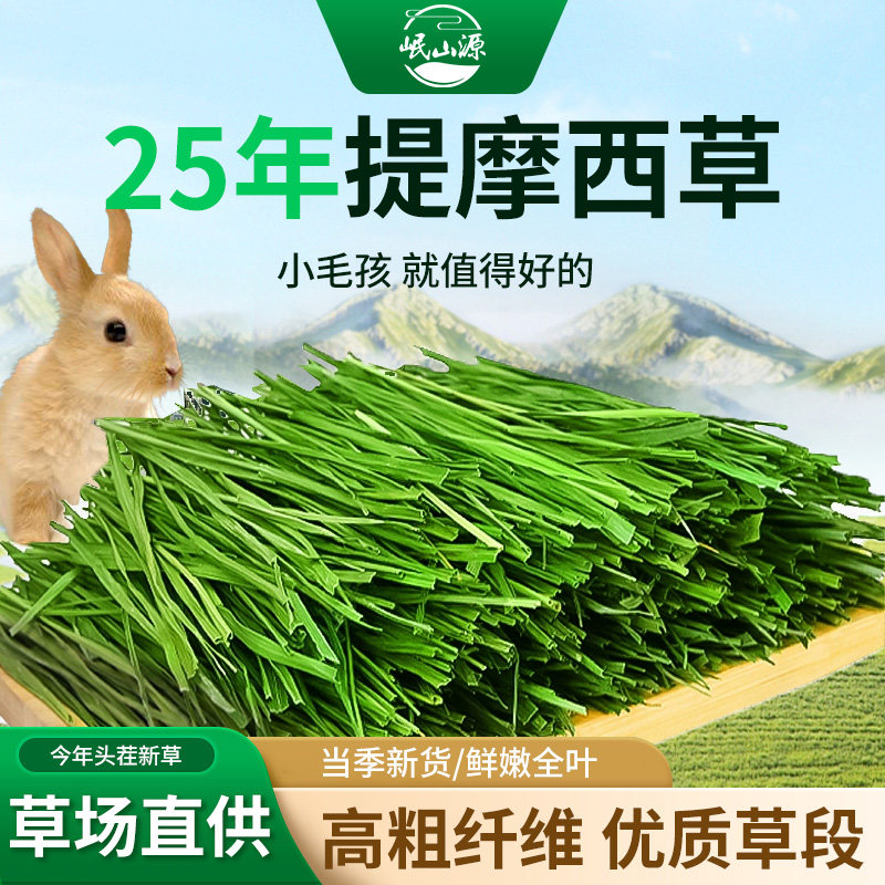 25年新烘干提摩西干草兔子龙猫荷兰猪饲料豚鼠牧草提莫西北提草段