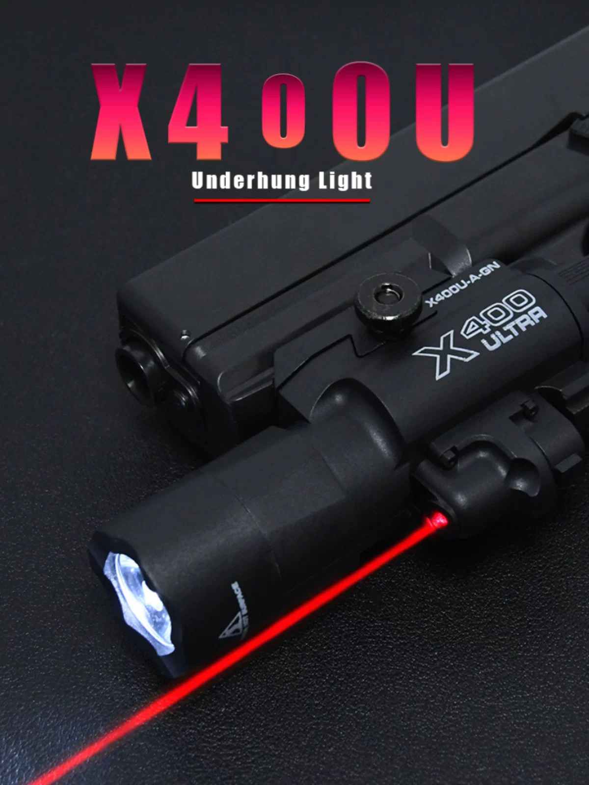 X400U尼龙下挂强光手电玩具枪红外线镭射电筒g17激光战术照明灯