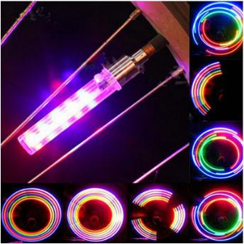 自行车5LED车轮灯风火轮单车气嘴灯死飞山地车气门灯自行车配件