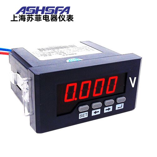 SX48-ACV交流电压表SX48-ACI数字电流表AC0-5A数显智能单相表450V