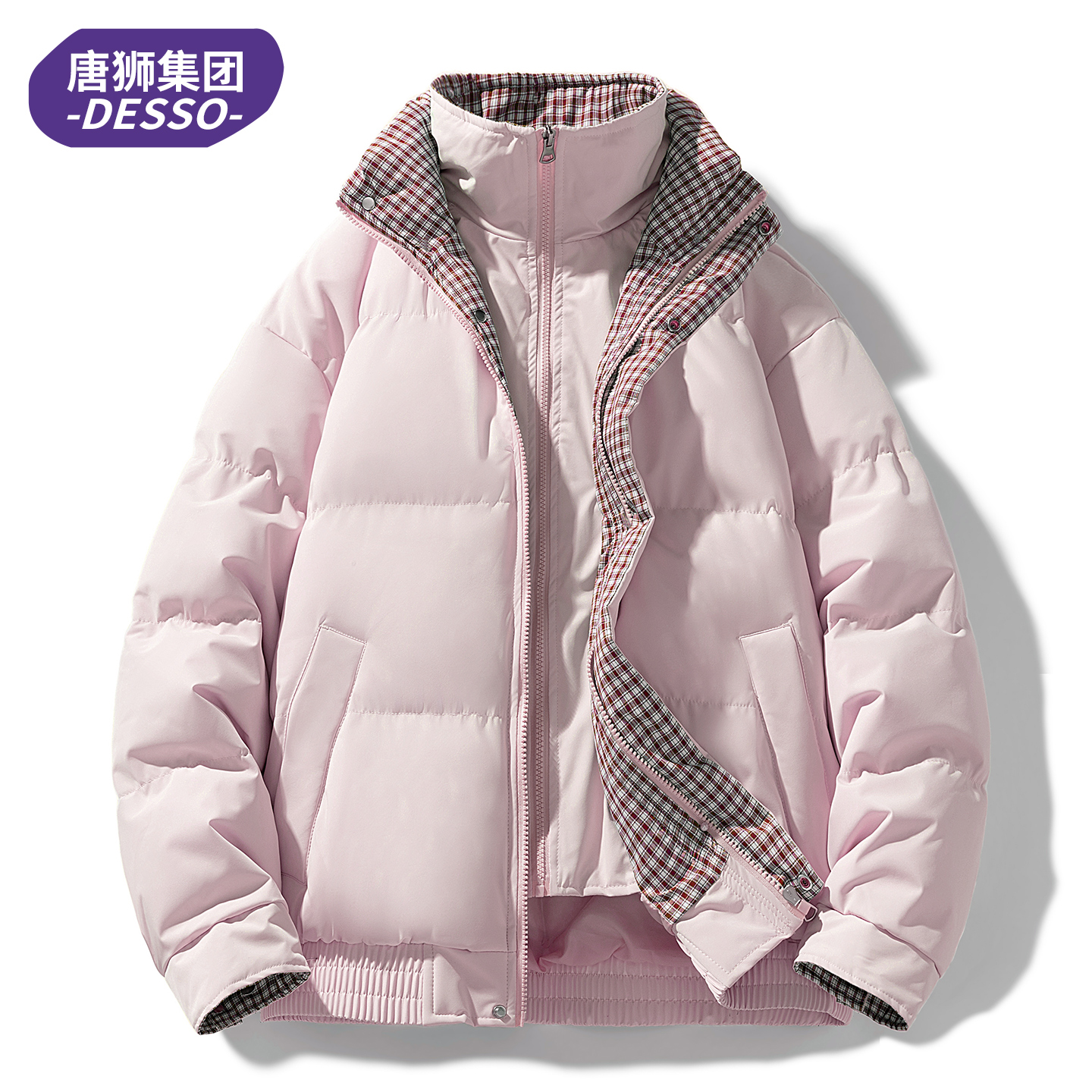 唐狮集团DESSO棉衣女2025新款冬季加厚宽松袄子立领羽绒棉服外套