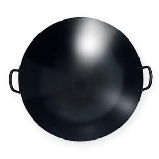 手工铁锅老式家用炒锅双耳熟铁锅炒菜锅无涂层商用圆底大铁锅